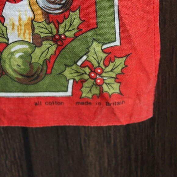 Vintage Holiday Towel, Vista Christmas Recipes Cotton Tea Towel, Made in Britain - Picture 7 of 15